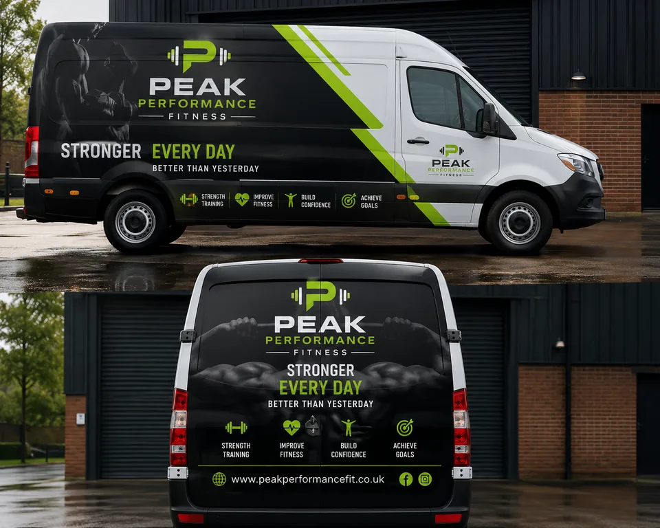 Peak Performance Fitness van wrap