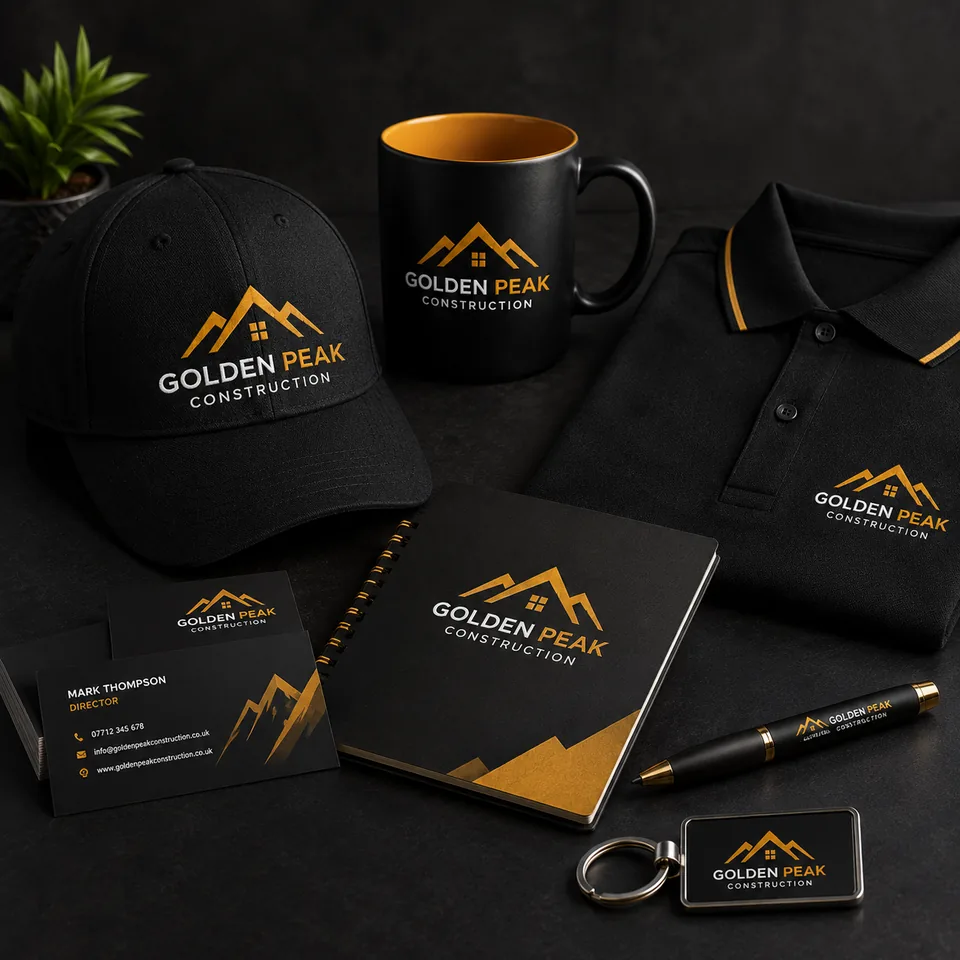 Golden Peak Construction brand suite
